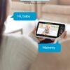 iFamily Baby Monitor with 2 Cameras | Remote Pan-Tilt-Zoom Video Baby Monitor with Camera and Audio, 5” Large Display, Night Vision, Temperature Display, Lullaby, 2 Way Audio & 960ft Range