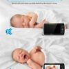 iFamily Baby Monitor with 2 Cameras | Remote Pan-Tilt-Zoom Video Baby Monitor with Camera and Audio, 5” Large Display, Night Vision, Temperature Display, Lullaby, 2 Way Audio & 960ft Range
