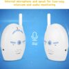 Digital Audio Baby Monitor, Nanny Intercom Surveillance System Support Two Way Audio, High Sensitivity Security Alarm for Home Baby Pet Monitor US