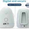Audio Baby Monitor Crown [Updated Version] TimeFlys,Temperature Monitoring,Vibration,Lullabies,Rechargeable Battery,Two Way Talk,USB Connection,Zero Emission at Night Mode,Long Range up to 1000 ft