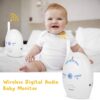 Digital Audio Baby Monitor, Nanny Intercom Surveillance System Support Two Way Audio, High Sensitivity Security Alarm for Home Baby Pet Monitor US