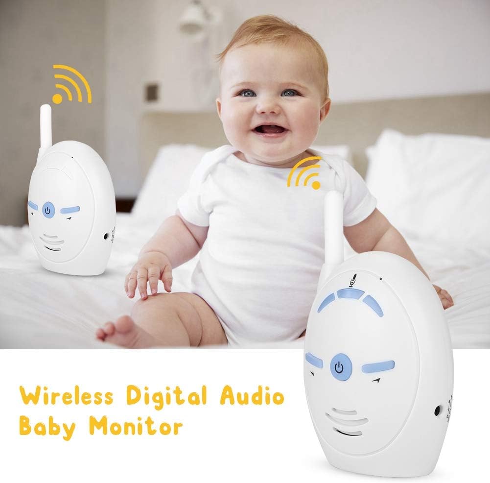Digital Audio Baby Monitor, Nanny Intercom Surveillance System Support Two Way Audio, High Sensitivity Security Alarm for Home Baby Pet Monitor US