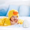 Audio Baby Monitor Crown [Updated Version] TimeFlys,Temperature Monitoring,Vibration,Lullabies,Rechargeable Battery,Two Way Talk,USB Connection,Zero Emission at Night Mode,Long Range up to 1000 ft