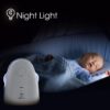 Audio Baby Monitor Crown [Updated Version] TimeFlys,Temperature Monitoring,Vibration,Lullabies,Rechargeable Battery,Two Way Talk,USB Connection,Zero Emission at Night Mode,Long Range up to 1000 ft