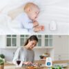 Audio Baby Monitor Crown [Updated Version] TimeFlys,Temperature Monitoring,Vibration,Lullabies,Rechargeable Battery,Two Way Talk,USB Connection,Zero Emission at Night Mode,Long Range up to 1000 ft