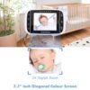 61TCO3nAGL._SL1000_.jpg HelloBaby Video Baby Monitor with Remote Camera Pan-Tilt-Zoom, 3.2'' Color LCD Screen, Infrared Night Vision, Temperature Display, Lullaby, Two Way Audio
