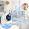 Baby Monitor, 5'' Screen with 32 Hours 5000mAh Battery, Pan-Tilt-Zoom Video 1080P Baby Monitor with Camera and Audio, Night Vision, VOX, 2-Way Talk, 8 Lullabies and 1200ft Range No WiFi