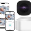 Baby Monitor 3MP 2K Wi-Fi Indoor Pan/Tilt Security Camera with Night Vision, Two-Way Audio, Motion Detection for Baby and Pet Monitor, and Bluetooth Quick Setup, Works with iOS, Android