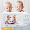 5.3“ 1080P Baby Monitor No WiFi, Video Baby Monitor with Camera and Audio, 2K Camera,1500ft Long Range Video Recording and Playback, 7000mAh Battery, Night Light, MP3, Story Book, 2-Way Talk