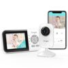 61GA1L9TTbL._SL1500_.jpg Upgrade Video Baby Monitor,WiFi Baby Camera,2.8" Display and App Control,1200ft Long Range,2 Way Talk,Auto Night Vision,Sound Alert,VOX,Temperature Sensor 5 Lullabies Feeding Remind,Home Use