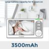 Baby Monitor 4.3'' Screen - Built in 3500mAh Battery and No WiFi Need, 1000FT Long Range Baby Monitor with Camera with Auto Night Vision,Temperature, 2-Way Talk, 8 Lullabies