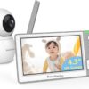 61NrxLuNXL._AC_SL1500_.jpg Baby Monitor with Camera and Audio, 4.3'' Video Baby Monitor with 1000ft Long Range and 30-Hour Battery, Baby Monitor No WiFi, Remote Pan-Tilt-Zoom, Night Vision, ECO Mode, 2-Way Talk