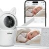 ieGeek Video Baby Monitor with Camera and Audio - 1080P FHD Monitor WiFi Smartphone - Night Vision, Motion Detection, Temper & Humidity Sensor, 2.4GHz WiFi, Pan-Tilt-Zoom via 4.3" Screen and Free APP