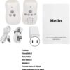 Audio Baby Monitor, 2.4G Audio Baby Monitor, Two Way Intercom Baby Care Monitor with Night Light Digital , Crystal Clear Sound, Plug & Play Sound Indicator &