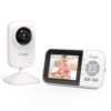 61OutcKARAL._SL1500_.jpg Upgrade Video Baby Monitor,WiFi Baby Camera,2.8" Display and App Control,1200ft Long Range,2 Way Talk,Auto Night Vision,Sound Alert,VOX,Temperature Sensor 5 Lullabies Feeding Remind,Home Use