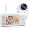 5.3“ 1080P Baby Monitor No WiFi, Video Baby Monitor with Camera and Audio, 2K Camera,1500ft Long Range Video Recording and Playback, 7000mAh Battery, Night Light, MP3, Story Book, 2-Way Talk