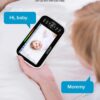 61YBSx5yZOL._AC_SL1500_.jpg Baby Monitor with Camera and Audio- Video Baby Monitor with 960ft Long Range, Remote Pan-Tilt-Zoom, Night Vision, Temperature Sensor, 2-Way Talk, 8 Lullabies, 30-Hour Battery & No WiFi