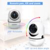 61dhzI9KZoL._SL1000_.jpg HelloBaby Video Baby Monitor with Remote Camera Pan-Tilt-Zoom, 3.2'' Color LCD Screen, Infrared Night Vision, Temperature Display, Lullaby, Two Way Audio
