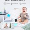 5.3“ 1080P Baby Monitor No WiFi, Video Baby Monitor with Camera and Audio, 2K Camera,1500ft Long Range Video Recording and Playback, 7000mAh Battery, Night Light, MP3, Story Book, 2-Way Talk