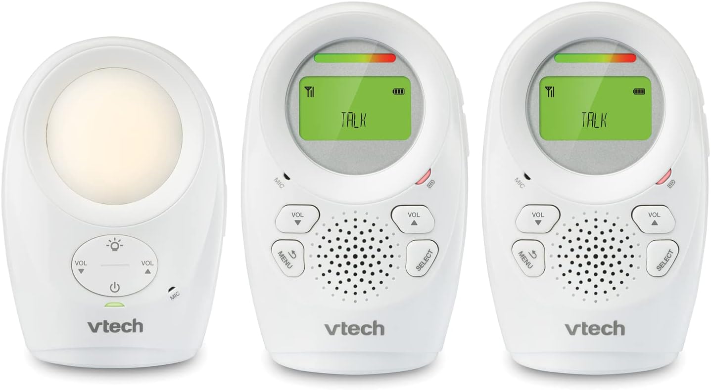 VTech DM1211-2 DM1211 Digital Audio Baby Monitor with Enhanced Range (2 Parent Units) Silver