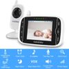 61tGguI5QGL._AC_SL1500_.jpg Video Baby Monitor with Camera and Audio, 3.2Inch LCD Display, Infrared Night Vision, Two-Way Audio and Room Temperature Monitoring,Lullaby,Sound Activated Screen