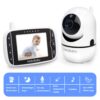 61ykAV5uW3L._SL1000_.jpg HelloBaby Video Baby Monitor with Remote Camera Pan-Tilt-Zoom, 3.2'' Color LCD Screen, Infrared Night Vision, Temperature Display, Lullaby, Two Way Audio