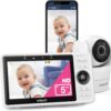 71-RlaZdZ6L._AC_SL1500_.jpg VTech Upgraded Smart Baby Monitor VM901, 5-inch 720p Display, 1080p Camera, HD NightVision, Fully Remote Pan Tilt Zoom, 2-Way Talk, Free Smart Phone App, Works with iOS, Android