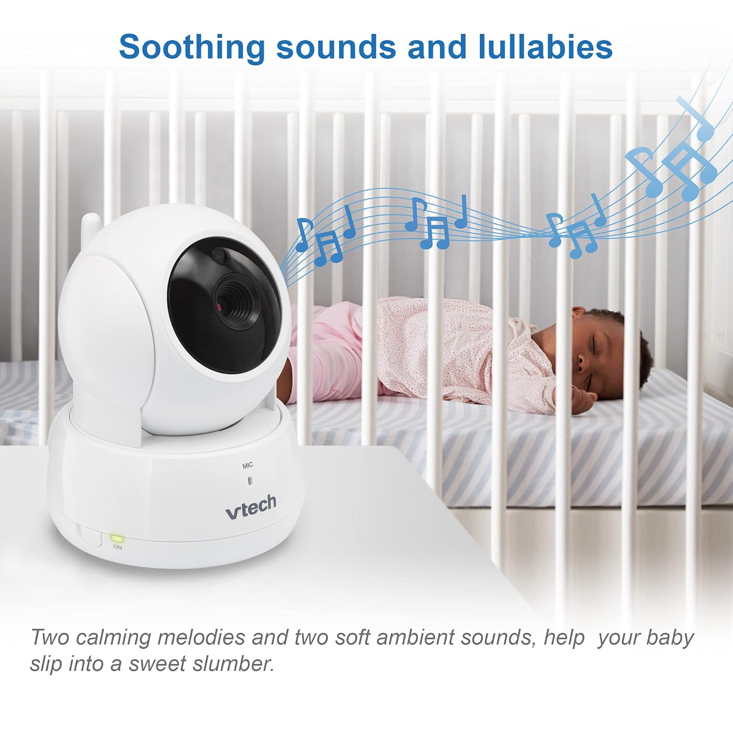 710R5UiNiS._SL1500_.jpg VTech VM923 Baby Monitor, 2.8” Screen, Pan-Tilt-Zoom, 1000ft Long Range, Night Vision, 2-Way Audio, Temperature Sensor, Lullabies, Secure Transmission No WiFi