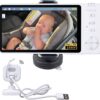712IMqkbSkL._AC_SL1500_.jpg Baby Car Camera Backseat Wireless Baby Monitor with Camera (Max. Range 1000FT) Multifunctional HD Night Vision Wide View 5'' 1080P IPS Display USB Plug&Play Car Seat Camera for Baby Rear Facing