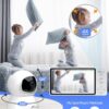 717j3tMiwhL._AC_SL1500_.jpg iFamily Baby Monitor with Camera and Audio – 720P HD Resolution, Large Display, 5000mAh Battery, Night Vision, Remote Pan, Tilt, and Zoom – Two-Way Talk, Lullabies, Thermal Monitor, 960ft Range