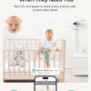 VistaView Lite Smart WiFi Baby Monitor - 4” 720P Split Screen & 1080P Camera App Control, Motion Alerts, HD Night Vision, 3000mAh Battery, 2-Way Talk, Multi-User, Triple Security, 1000ft Range