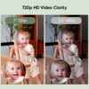 bonoch MegaView Baby Monitor with 2 Cameras, 7" 720P HD Split Screen Baby Monitor No WiFi, Video Baby Monitor with Camera and Audio, 6000mAh, VOX Mode, 2 Way Audio, Remote PTZ, Auto Night Vision
