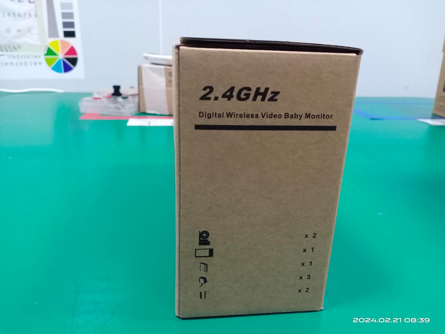 Baby Monitor with 2 Cameras and Audio, 4.3'' IPS Split-Screen Monitor with 29-Hour Battery, 1000ft Range Pan-Tilt-Zoom Video Baby Monitor No WiFi, 2X Zoom