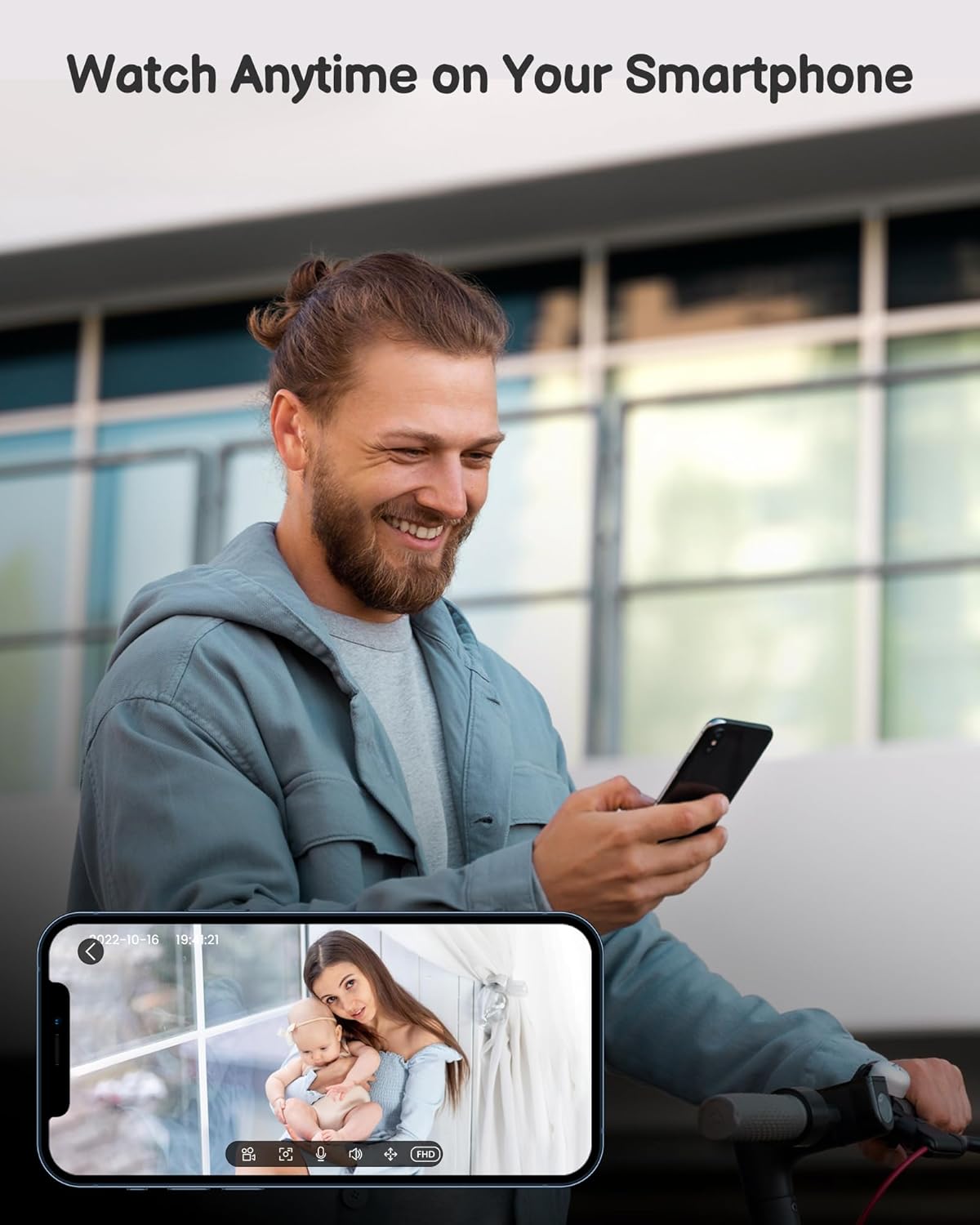 71EoEoK2bLL._AC_SL1500_.jpg Baby Monitor with Camera and Audio WiFi/No WiFi: Baby Monitor WiFi Smartphone APP Control NightVision 4.3' Screen Smart Video Baby Monitor with Remote PTZ 2-Way Talk Motion & Cry Alert(Only 2.4G WiFi)