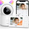 71HEst2jUGL._AC_SL1500_.jpg Baby Monitor, 4.3" Video Baby Monitor with 1080P Camera, Smart 2.4G WiFi Audio Monitor with Remote PTZ, Night Vision, 2-Way Talk, Sleep Mode, RGB Night Lights, Lullabies & 1000ft Range, APP Control