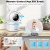 71JltXlirL._AC_SL1500_.jpg Baby Monitor, 4.3" Video Baby Monitor with 1080P Camera, Smart 2.4G WiFi Audio Monitor with Remote PTZ, Night Vision, 2-Way Talk, Sleep Mode, RGB Night Lights, Lullabies & 1000ft Range, APP Control