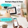 71KwSRJIAL._SL1500_.jpg Upgrade Video Baby Monitor,WiFi Baby Camera,2.8" Display and App Control,1200ft Long Range,2 Way Talk,Auto Night Vision,Sound Alert,VOX,Temperature Sensor 5 Lullabies Feeding Remind,Home Use