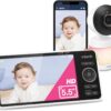 71NdzZidCJL._AC_SL1500_.jpg VTech Smart WiFi Baby Monitor, 2K Camera, 5.5-inch HD IPS Screen, Crystal Clear Infrared Night Vision, Pan-Tilt, 24x Zoom, 2-Way Talk, Multi-color Night Light, Soothing Sounds, Free App: Smart HD Plus