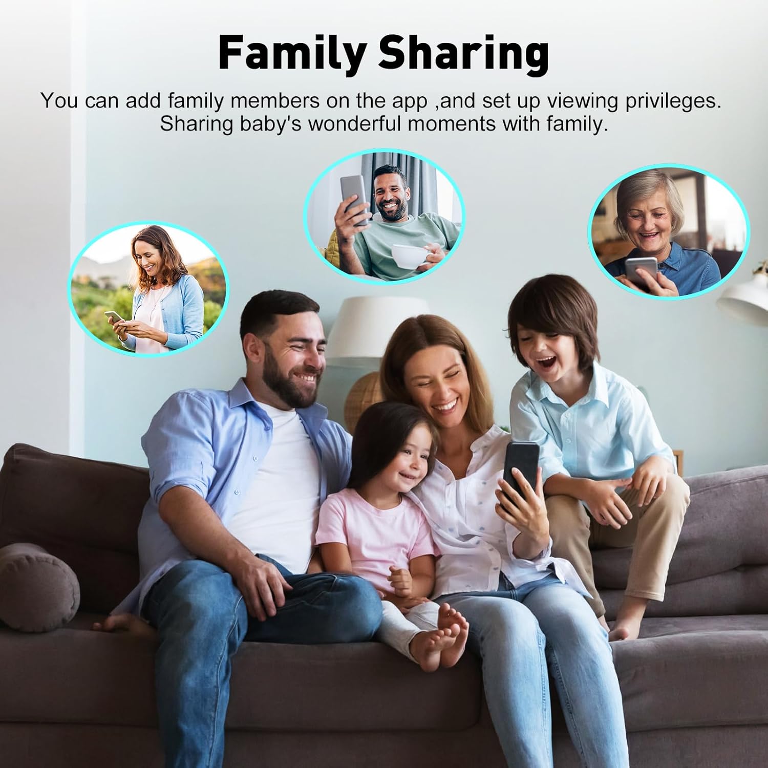 Upgrade Video Baby Monitor with 2 Cameras and Audio 2.8" Screen, Night Vision, APP, 2 Way Talk, 1200ft Long Range, Feeding Clock, Temperature Detection, Portable Wireless Baby Cam Home Use