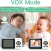Smart Video Baby Monitor,2.8inch Display,1080p Camera,1500ft Long Range,WiFi On/Off Switch,Night Vision,Feeding Clock,Temperature Detection,2-Way Talk,Free Smart Phone App