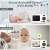 HelloBaby Monitor with Camera and Audio, 1000ft Long Range Video Baby Monitor-No WiFi, Night Vision, VOX Mode-Power Saving, 2.4'' Portable Travel Screen, Baby Safety Camera, for Baby/Pet, Plug & Play