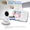 71W4VR8D8L._SL1500_.jpg VTech Video Baby Monitor with 1000ft Long Range, Auto Night Vision, 2.8” Screen, 2-Way Audio Talk, Temperature Sensor, Power Saving Mode, Lullabies and Wall-mountable Camera with Bracket, White