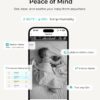 VistaView Lite Smart WiFi Baby Monitor - 4” 720P Split Screen & 1080P Camera App Control, Motion Alerts, HD Night Vision, 3000mAh Battery, 2-Way Talk, Multi-User, Triple Security, 1000ft Range