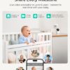 VistaView Lite Smart WiFi Baby Monitor - 4” 720P Split Screen & 1080P Camera App Control, Motion Alerts, HD Night Vision, 3000mAh Battery, 2-Way Talk, Multi-User, Triple Security, 1000ft Range