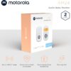 Motorola Nursery AM24 Audio-Only Baby Monitor, LCD Screen, 1000ft Range, 2-Way Talk, Temp Sensor, Portable Parent Unit (Built-in Rechargeable Battery)