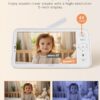71dsCnJvo9L._AC_SL1500_.jpg ARENTI Video Baby Monitor with Camera and Audio, 5-inch Smart Baby Camera Monitor with Free Phone App, 1080P, VOX, PTZ, One-Touch Call, Temp Sensor, Lullaby, Night Vision, Auto Tracking, 2-Way Talk