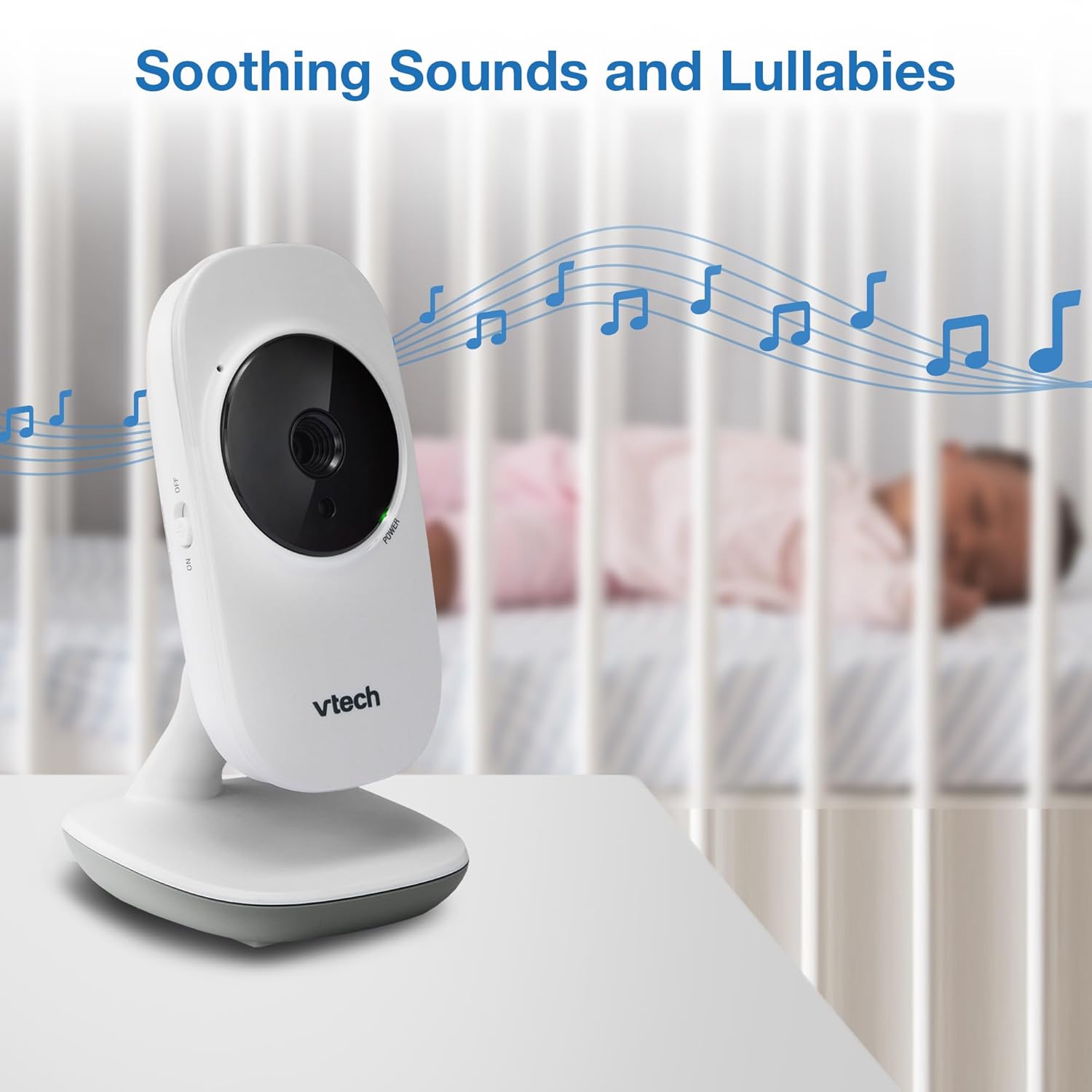 71f9qto-0-L._SL1500_.jpg VTech VM819 Baby Monitor with Camera and Audio, 2.8” Screen Portable Baby Camera, Night Vision, 2-Way Audio, Temperature Sensor and Lullabies, Secure Transmission No WiFi, Ideal for Baby/Elderly/Pet