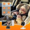 71ff22CVFL._AC_SL1500_.jpg A2C Wireless Baby Car Camera, Baby Monitor for Car Backseat & Home (Max. Range 1000FT), 5” HD 1080P Night Vision Screen with 7-Hour Battery, Rear Facing Carseat Monitor, Compatible with All Vehicles