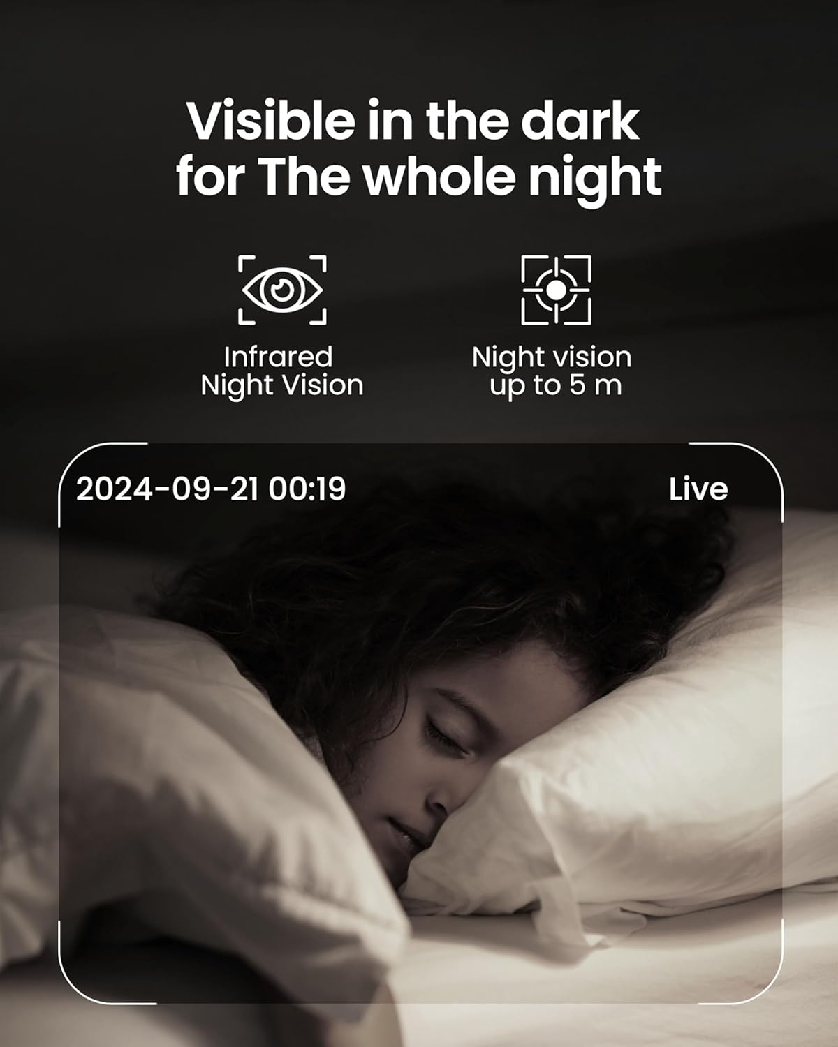 Video Baby Monitor with Camera and Audio, 2K Baby Monitor WiFi Smartphone with Night Vision, Pan-Tilt-Zoom via 4.3" Screen and APP, Cry/Motion Detection, 2-Way Audio (White 2pcs)