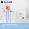 Motorola Nursery AM24 Audio-Only Baby Monitor, LCD Screen, 1000ft Range, 2-Way Talk, Temp Sensor, Portable Parent Unit (Built-in Rechargeable Battery)